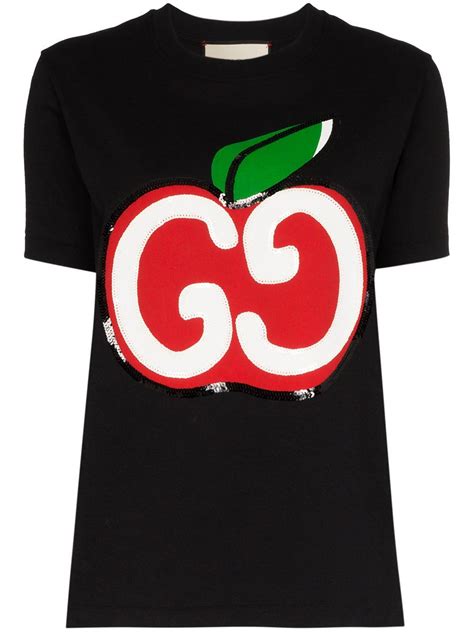 gucci apple t shirt|genuine Gucci t shirts.